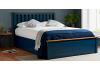 4ft Small Double Navy Blue Wood Ottoman Lift Up Bed frame 2